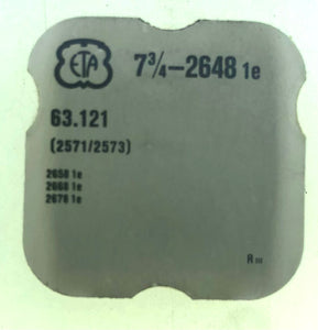 ETA Ref. 63,121 (2571/2573) Cal. 2658 Date Corrector Spring