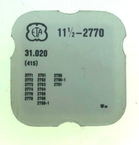 ETA Ref. 53,201 (2567) Cal. 2789 Day Corrector