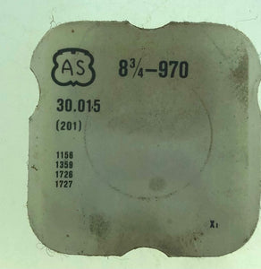 AS Parts Ref. 30,015 (201) Cal. 1156 Centre Wheel And Pinion