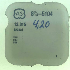 AS Parts Ref. 13,015 (2783) Cal. 5106 Instantaneous Unlocking Mechanism