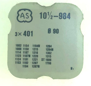 AS Parts Ref. 51.010.21 (401) Cal. 1002 Winding Stem