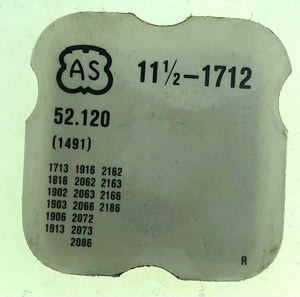 AS Parts Ref. 52,120 (1491) Cal. 1713 Oscillating Weight Bolt