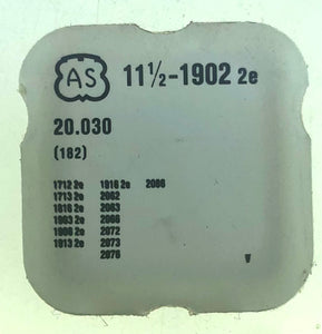 AS Parts Ref. 20,030 (182) Cal. 1712 Barrel With Drum