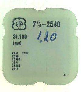 ETA Parts Ref. 31,100 (450) Cal. 2541 Setting Wheel