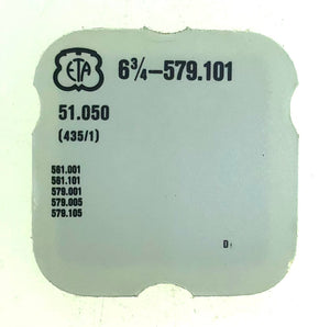 ETA Parts Ref. 51,050 (435/1) Cal. 561,001 Yoke Spring