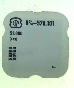 ETA Parts Ref. 51,080 (443) Cal. 561,001 Setting Lever