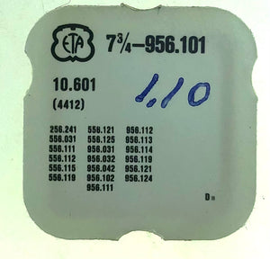 ETA Parts Ref. 10,601 (4412) Cal. 256,241 Battery Limiting