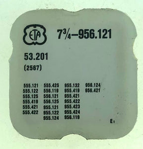 ETA Parts Ref. 53,201 (2567) Cal. 555,121 Day Corrector