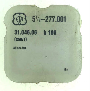 ETA Parts Ref. 31,046,06 (250/1) Cal. AS 577,301 Hour Wheel