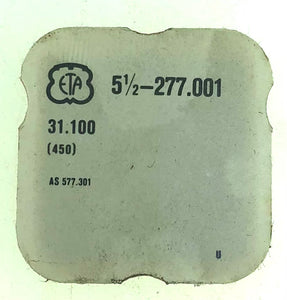 ETA Parts Ref. 31,100 (450) Cal. AS 577,301 Setting Wheel