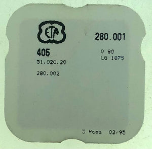 ETA Parts Ref. 51,020,20 (405) Cal. 280,002 Stem