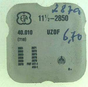 ETA Parts Ref. 40,010 (710) Cal. 2851 Pallet Fork