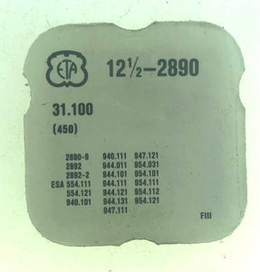 ETA Parts Ref. 31,100 (450) Cal. 2890-9 Setting Wheel