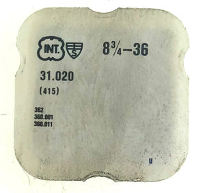 INT Parts Ref. 31,020 (415) Cal. 362 Ratchet Wheel