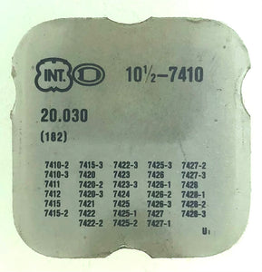 INT Parts Ref. 20,030 (182) Cal. 7410-2 Barrel & Cover