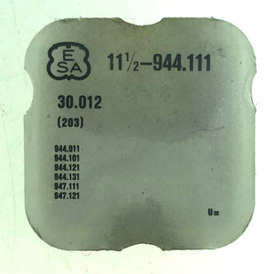 ESA Parts Ref. 30,012 (203) Cal. 944,001 Third Wheel