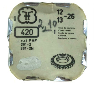 FHF Parts Ref. 420 12/13-26 Cal. 261-2 Crown Wheel