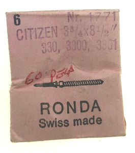 RONDA Ref. 1771 CITIZEN 3 8/4" x 8 1/2" 330,3300,3301 Stem