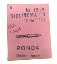 Load image into Gallery viewer, RONDA Parts Ref. 1518 BIDLINGMAIER 10 1/2&quot;  107 Stem