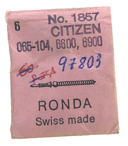 RONDA Parts Ref. 1857 CITIZEN 065-104,6600,690 Stem