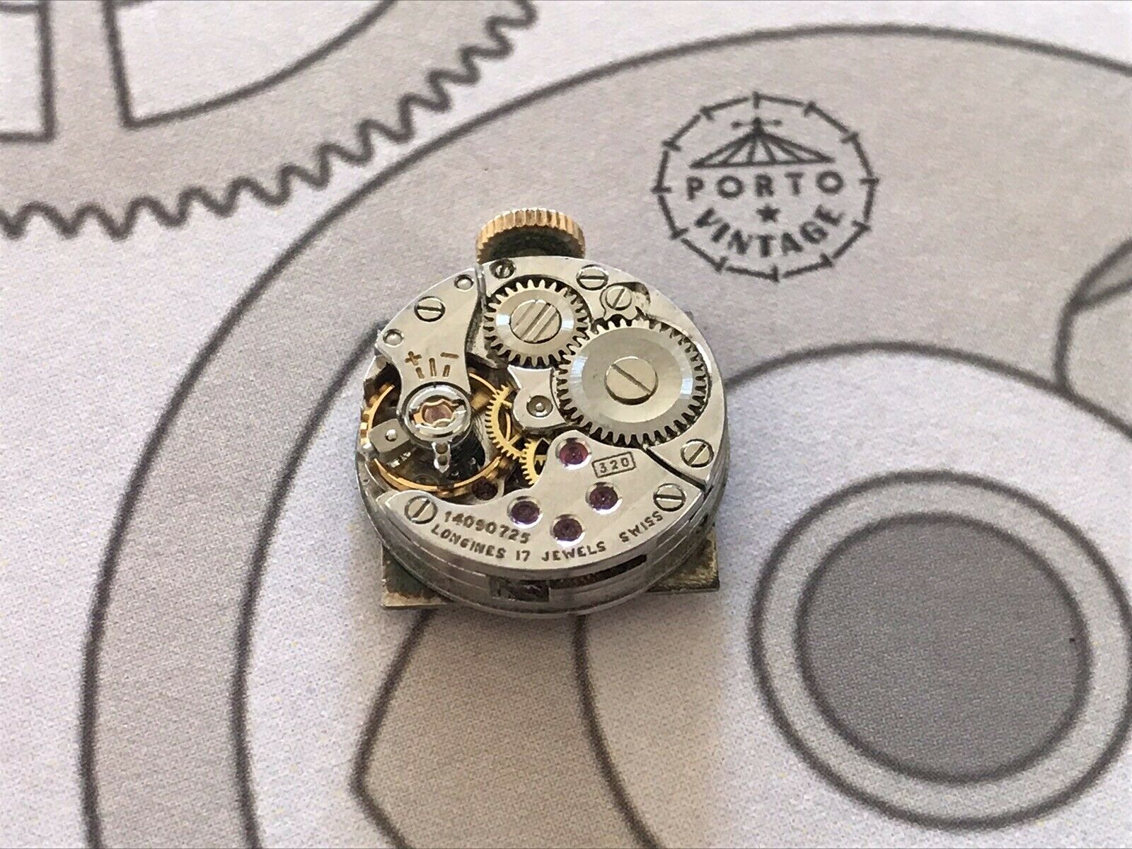 Longines 320 Watch Movement Porto Vintage Parts