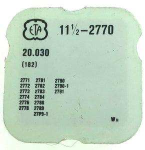 ETA Part 11 1/2 2770 182 20.030 Barrel With Cover