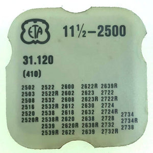 ETA Part 11 1/2 2500 410 31.120 Winding Pinion