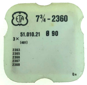 ETA Part 7 3/4 2360 401 51.010.21 Winding Stem