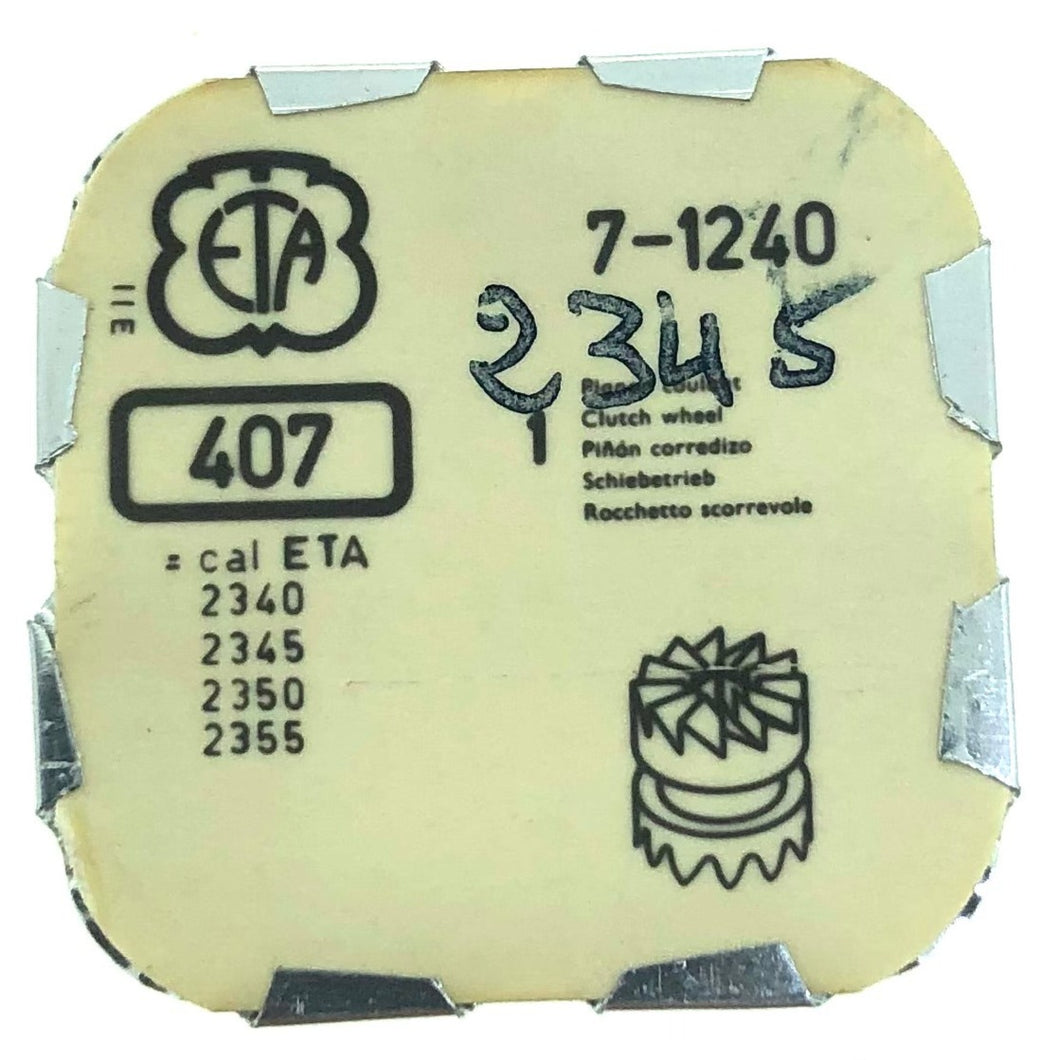 ETA Part 7 1240 407 Clutch Wheel