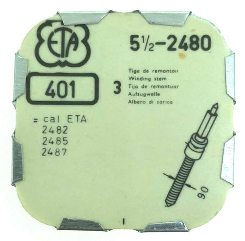 ETA Part 5 1/2 2480 401 Winding Stem