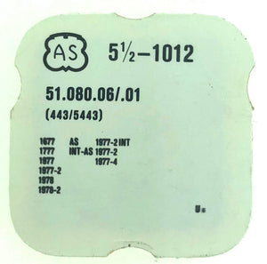 AS Part 5 1/2 1012 51.080.06/.01 443/5443 Setting Lever & Bolt